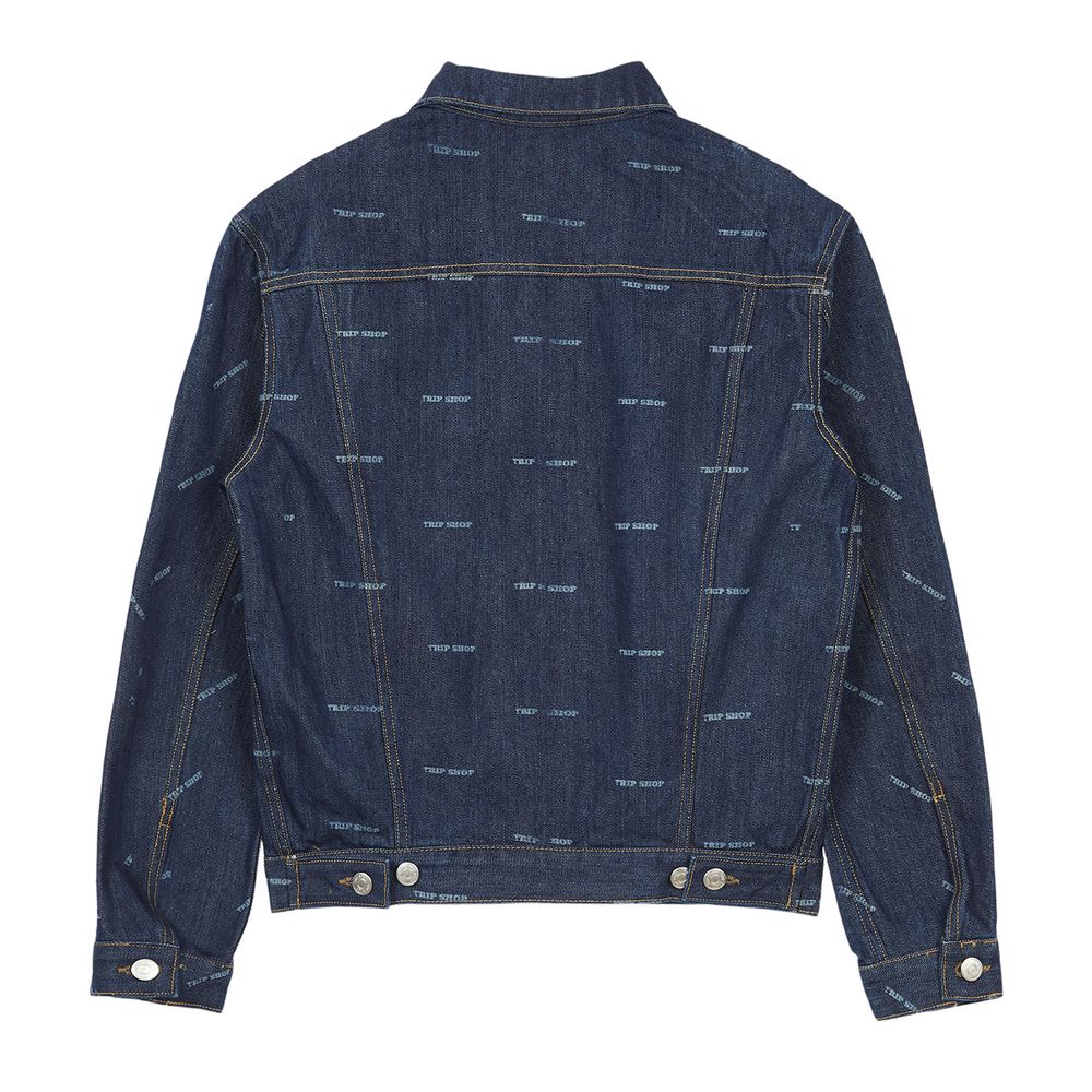 Tripshop] LETTERING DENIM JACKET